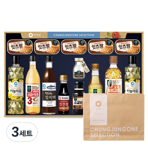 청정원 행복 C호 선물세트+쇼핑백, 3세트