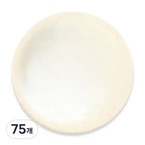 해피베어스 클리어 진주스타일 반콩단추 11 mm, 백아이보리, 75개