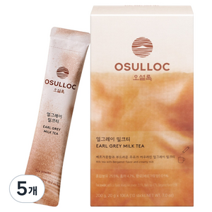 오설록 얼그레이 밀크티, 20g, 10개입, 5개