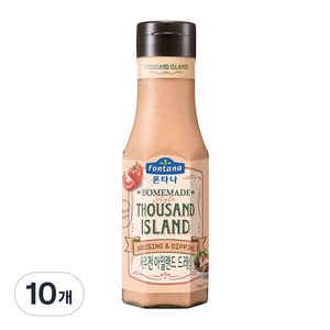 폰타나 사우전 아일랜드 드레싱, 250g, 10개