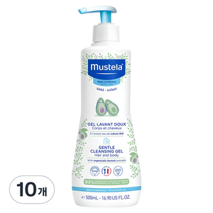 무스텔라 젠틀 클렌징 젤, 500ml, 10개
