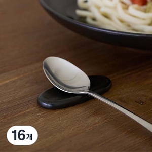 에라토 다담 수저받침, 스톤블랙, 16개