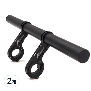 에이스피드 자전거 핸들 연장 바 30cm, 블랙, 2개