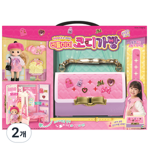 미미 미미월드 리틀미미 코디가방 블링블링 스타일, 핑크 + 보라, 2개