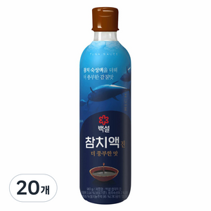 백설 참치액 진, 900g, 20개