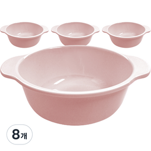 로흐야 국산 멜라민 이유식볼 11.5cm, 핑크, 8개