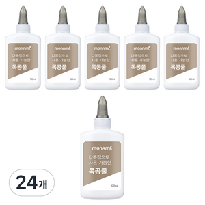 모나미 다목적으로 사용 가능한 목공풀, 120ml, 24개