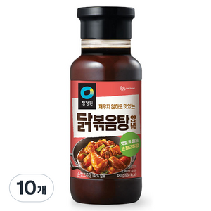 청정원 닭볶음탕 양념, 480g, 10개