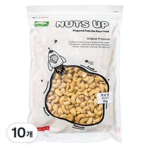 자연두레 너츠업 캐슈넛, 1kg, 10개