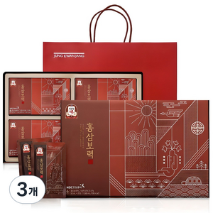 정관장 홍삼보력 20포 + 쇼핑백, 1L, 3개
