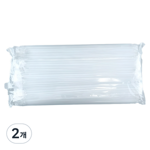 일자빨대 투명 7mm x 28cm, 100개입, 2개