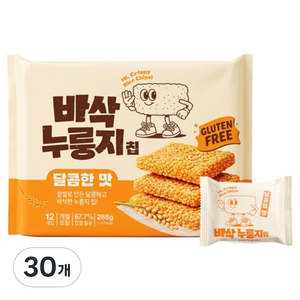 더주 바삭 누룽지칩 달콤한맛 12p, 288g, 30개