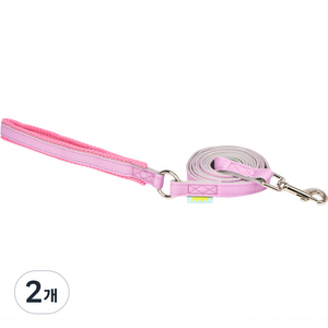 올치 반려동물 마카롱 리드줄 2, 핑크, 2개