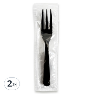 생활을그리다 미니포크 12cm 개별포장 블랙, 2개, 150개입