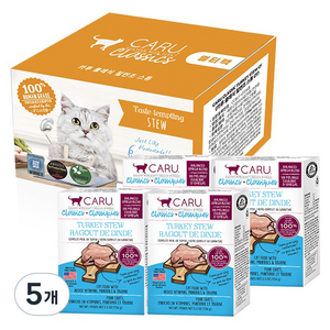 카루펫푸드 전연령 고양이 클래식 스튜, 칠면조, 624g, 5개