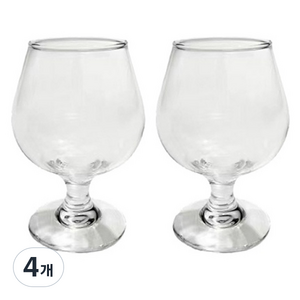 다파랑 느밤 위스키 유리컵 투명 HJ0011, 4개, 170ml