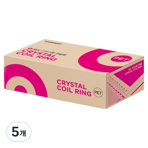카피어랜드 3:1 PET 코일링 93개입 1kg, 블랙, 5개, 12mm