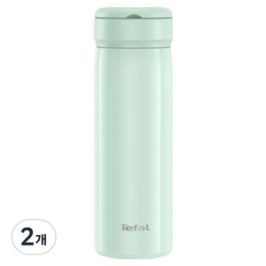 테팔 316 스텐 이지 오픈 루프 텀블러, 그린, 450ml, 2개