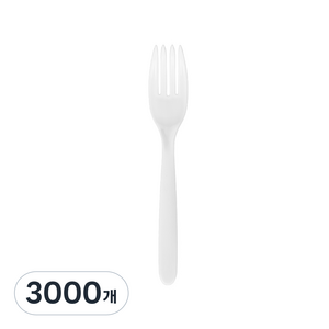 더담다 일회용 포크 화이트, 1개입, 3000개