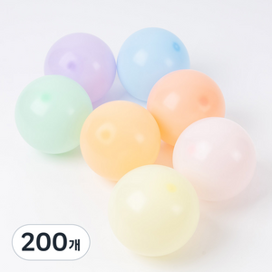 셈퍼텍스 파스텔메이트 7종 풍선 13cm, 혼합색상, 200개