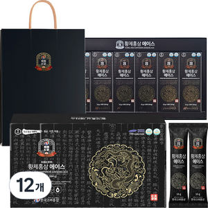 한국고려홍삼 황제홍삼 에이스 10p + 쇼핑백, 150g, 12개