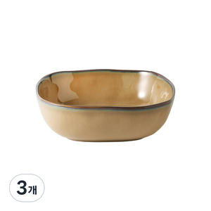 까사무띠 쎄나 정사각 다용도 볼 18cm, 브라운, 3개