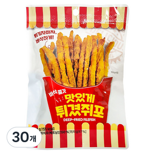 더먹다 맛있게 튀겼 쥐포, 40g, 30개