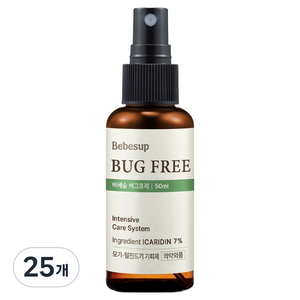 베베숲 버그프리액, 50ml, 25개