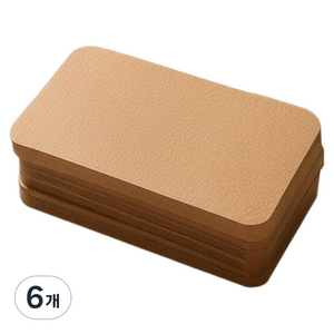위드스타 두꺼운 메모지 무지 명함 카드, 브라운, 6개, 300개입