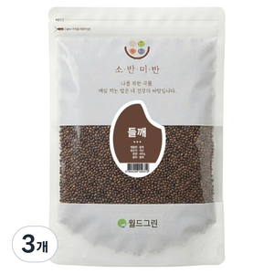 소반미반 국내산 들깨, 400g, 3개