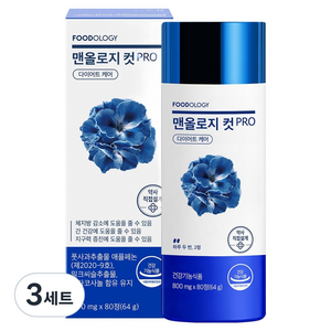 푸드올로지 맨올로지 컷 프로, 80정, 3세트