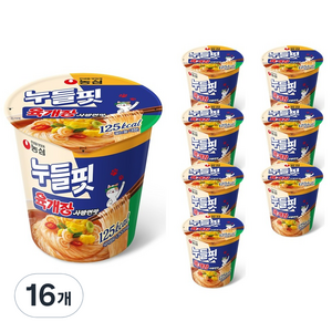 누들핏 라면 육개장사발면맛 35.5g, 16개