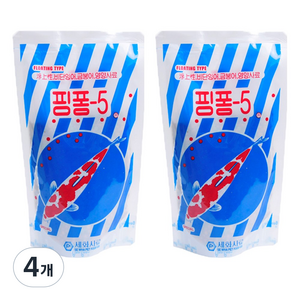 핑퐁5 금붕어 비단잉어 전용사료, 310g, 4개