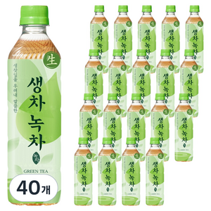 웅진 생차 녹차, 500ml, 40개