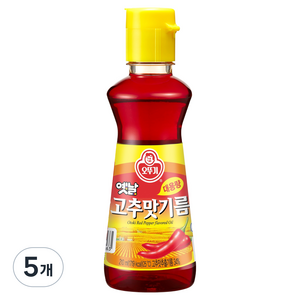 오뚜기옛날 고추맛기름, 210ml, 5개