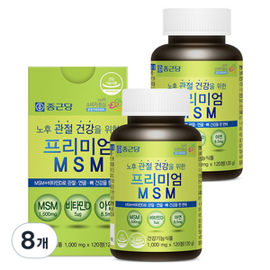 종근당 프리미엄 MSM 120g, 120정, 8개