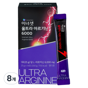 이너셋 울트라 아르기닌 6000, 350g, 8개