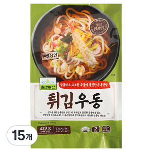 칠갑농산 튀김우동, 15개, 428g
