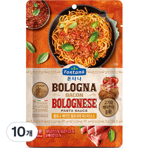 폰타나 볼로냐 베이컨 볼로네제 파스타소스, 130g, 10개