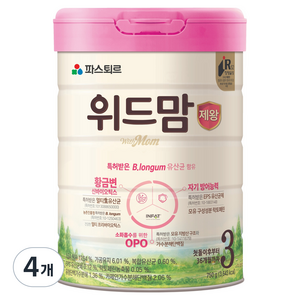 위드맘 제왕 분유 3단계, 750g, 4개