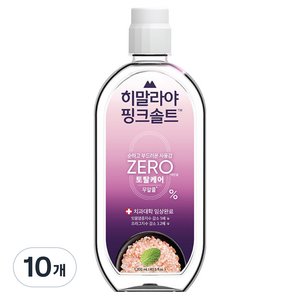 히말라야핑크솔트 제로마일드민트 구강청결제, 1.2L, 10개