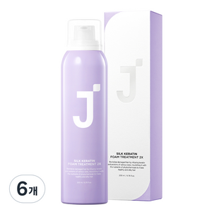 제이숲 실크 케라틴 폼 트리트먼트 2X, 200ml, 6개
