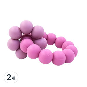 아가프라 구슬 치발기, 다크핑크, 2개