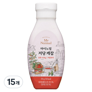 마이노멀 저당 케찹, 15개, 310g
