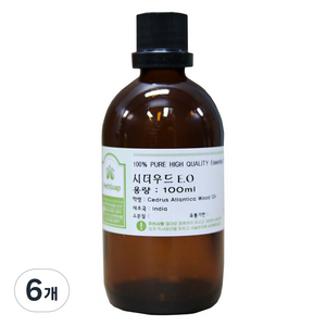 허브솝 에센셜 오일 100ml, 시더우드, 6개