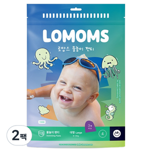 로맘스 물놀이 팬티 기저귀 대형(L), 4단계, 6매