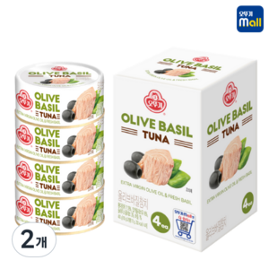 오뚜기 올리브 바질 참치 4p, 100g, 8개