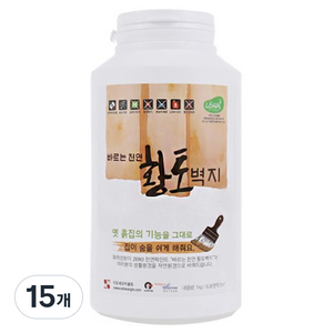 바르는천연황토벽지, CreamIvory, 1, 15개