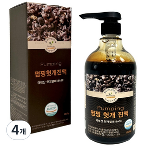 해피테라스 펌핑 헛개 진액, 1kg, 4개