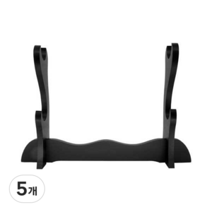 2단 일반 도검좌대, 검정, 5개